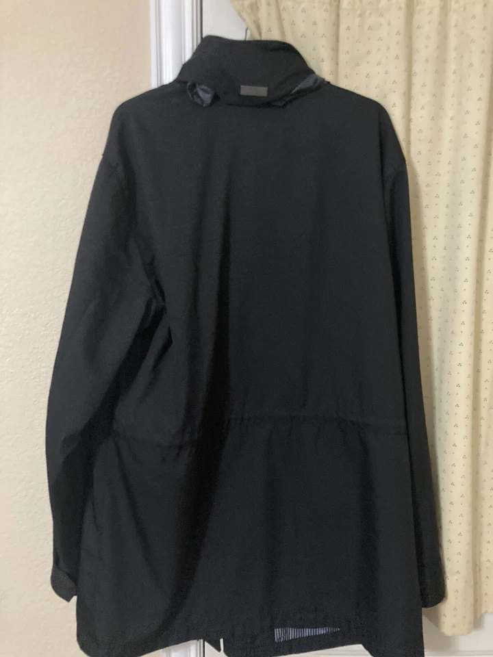 Abrigo de coche para hombre ARMANI COLLEZIONI Mac chaqueta resistente al agua negro talla 42 L Foto 4 de 4