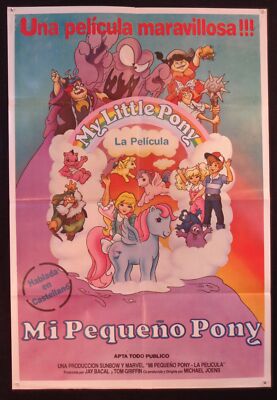 MY LITTLE PONY: THE MOVIE (1986) SUNBOW MARVEL ARGENTINE 1sh