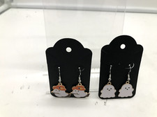 Metal Halloween Ghosts Dangle Earrings Set JEWELRY003