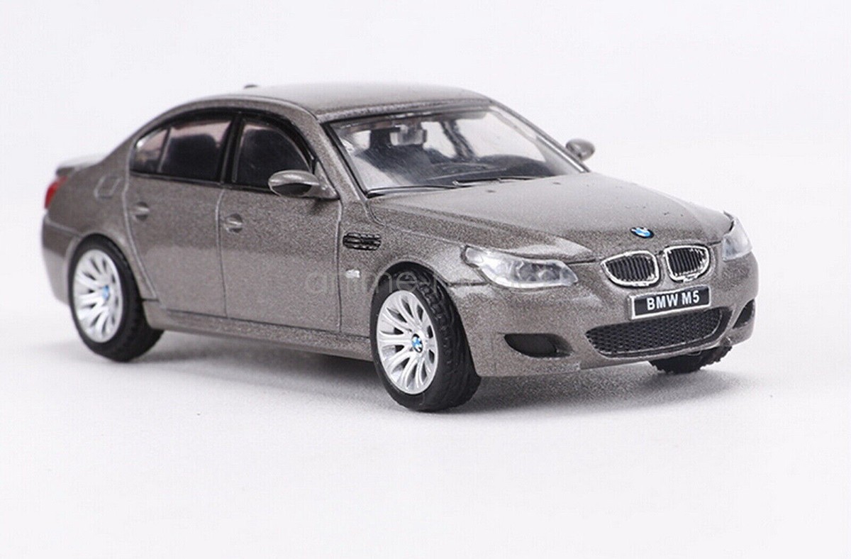 SHADOW 1/64 Scale BMW M5 E60 Grey Diecast Car Model Toy Collection