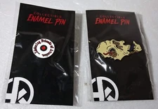 Lot of Two Hunt a Killer Collectible Enamel Pins Skull & Friends Of America