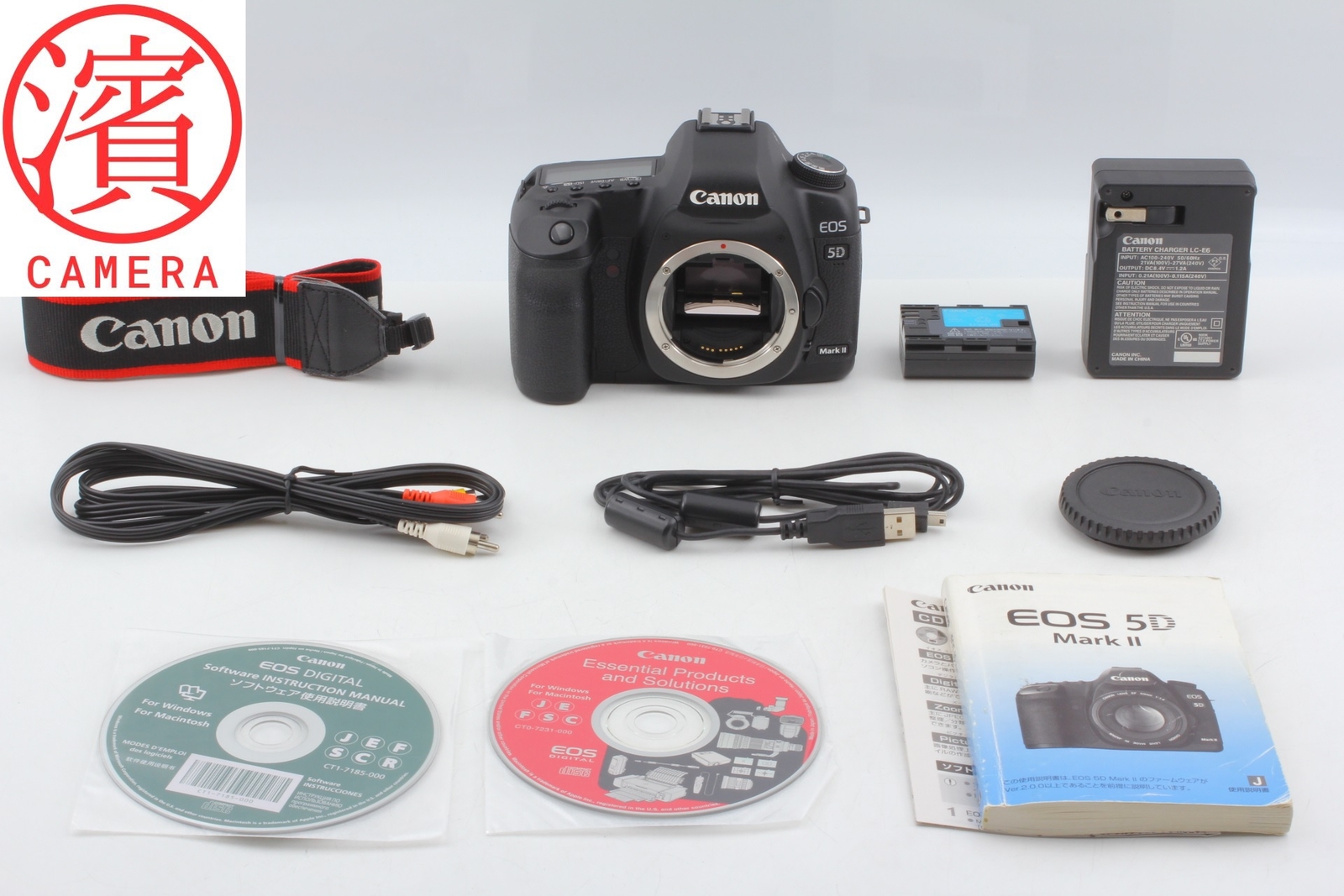 [Top MINT] Canon EOS 5D Mark II Black Body 21.1MP Digital SLR Camera From Japan