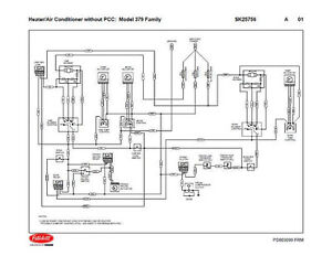 Peterbilt 379 Family HVAC Wiring Diagrams (with & without