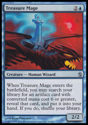 Magic the Gathering MTG Treasure Mage (34) Mirrodin Besieged   LP