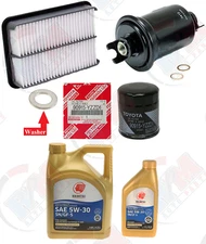Filter Tune Up Kit + 6QTS IDEMITSU 5w-30 Oil for TOYOTA Tacoma 2.4L 4Runner 2.7L