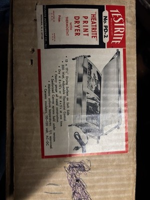 Vintage Testrite PD-2  Heatrite  Print Dryer With thermostat. New, Never Used