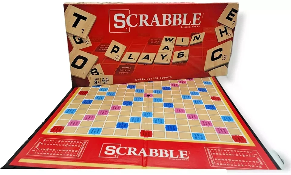 New Scrabble Crossword Board Game – Contents New – Damaged Packaging - Image 3 of 4