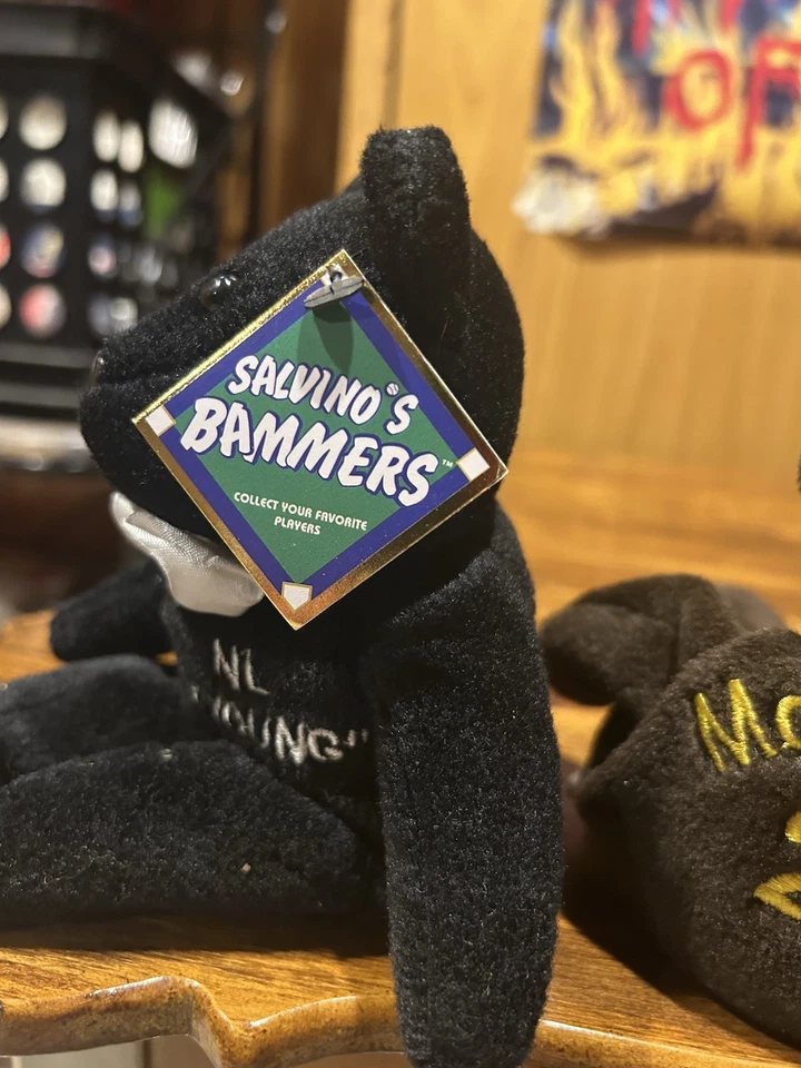 Lot MLB Salvinos Bammers 8" Plush Beanie Baby Bears Griffey Jr. Ruth Sosa - Image 3 of 3