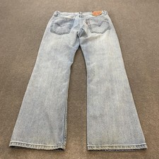 Levis 527 Boot Cut Jeans Youth 16 Regular 28x28 Light Wash Denim Low Rise