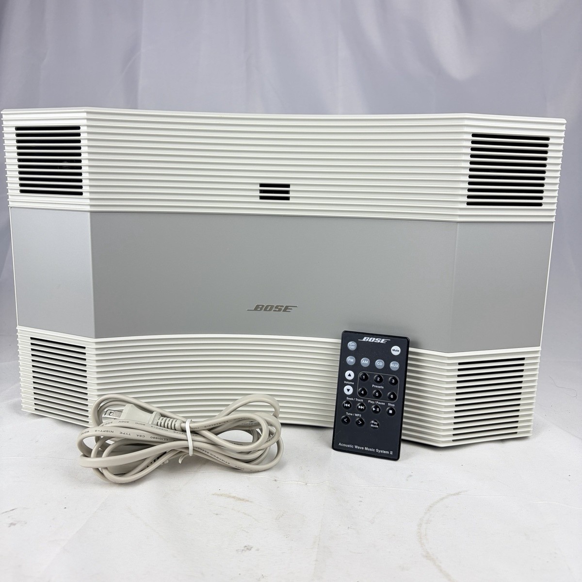 Bose Acoustic Wave Music System II AM/FM/CD Player White - Tested