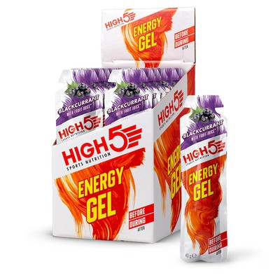 High5 Energy Gel, 20 x 40 g Beutel, Blackcurrant