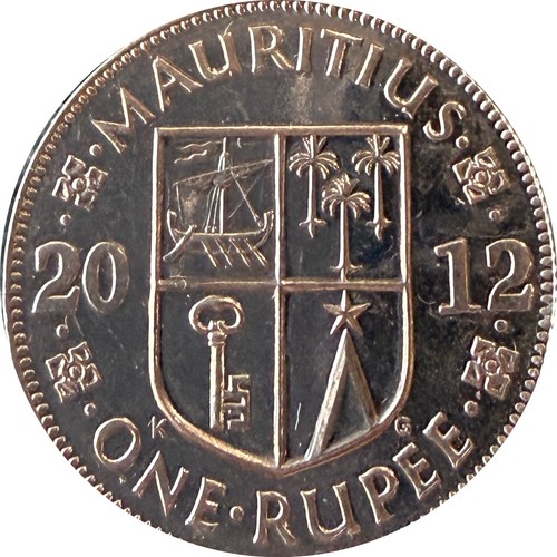 Mauritius 2012 1 rupee extra fine