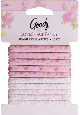 LOVESHACKFANCY x TARGET GOODY SET of 10 SEAMLESS ELASTICS PINK WHITE FREE SHIP!