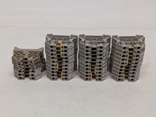 Lot of 36 Weidmuller WDU 35/2 DIN rail terminal blocks 690V 6mm2 as shown