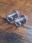 1" Vintage Swank Red Stone Cufflinks Pair Stamped  Cuff Links — photo 2