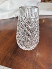 Vintage 7" Waterford Crystal Killeen Pattern Diamond Ribbed Pear Shape Vase
