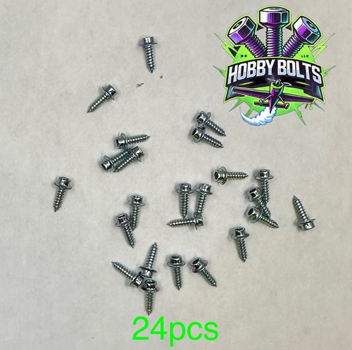 Hobby Bolts #2x5/16” Servo Mounting Screw, QTY:24pcs, RC Micro Fastener - Picture 3 of 5