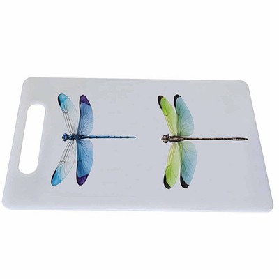 Dragonfly Cutting Board Blue Dragonflies Insect Wings Vintage Drawing Grip Ha...