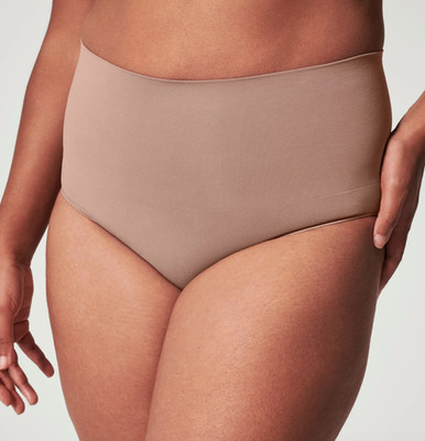 Spanx XL Seamless Shaping High Waist Brief Panty NWOT 40047R Brown ---MARK---