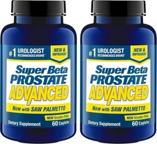 Super Beta Prostate Advanced with Saw Palmetto - Urinary Support - 120 Caplets