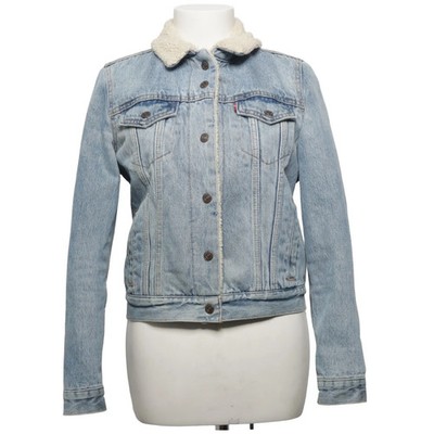 Levi Strauss & Co, Gefütterte Jeansjacke, Damen, Größe: S, Blau/Beige #JI3