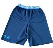 Under Armour Youth Basketball Shorts Size Y Medium. Blue Drawstring