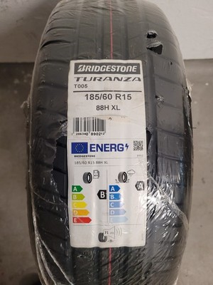 1x 185/60 R15 88 H XL Bridgestone Turanza T005 Sommerreifen NEU
