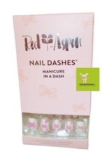USED The Bowmans RED ASPEN Nail Dashes 24 Press On Nails ***READ***