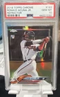 2018 Topps Chrome Ronald Acuna Jr #193 PRISM REFRACTOR ROOKIE *PSA 10* Braves RC
