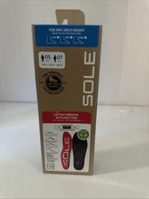 SOLE Active Medium W/ Met Pad Plantar Fasciitis Relief Arch Insoles M 5  / W 07