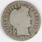 1909 S Barber Dime