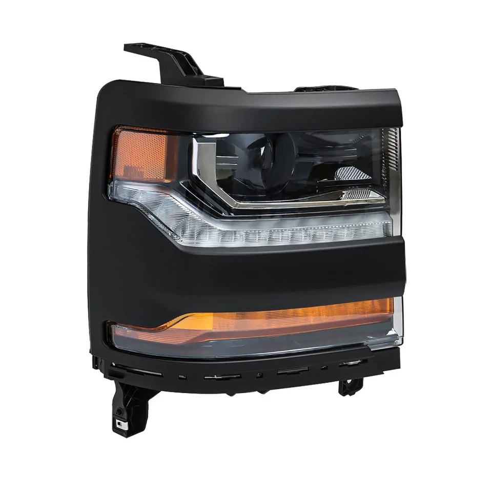 Faros laterales derecho e izquierdo para Chevy Silverado 1500 2016 2017 2018 Foto 3 de 4