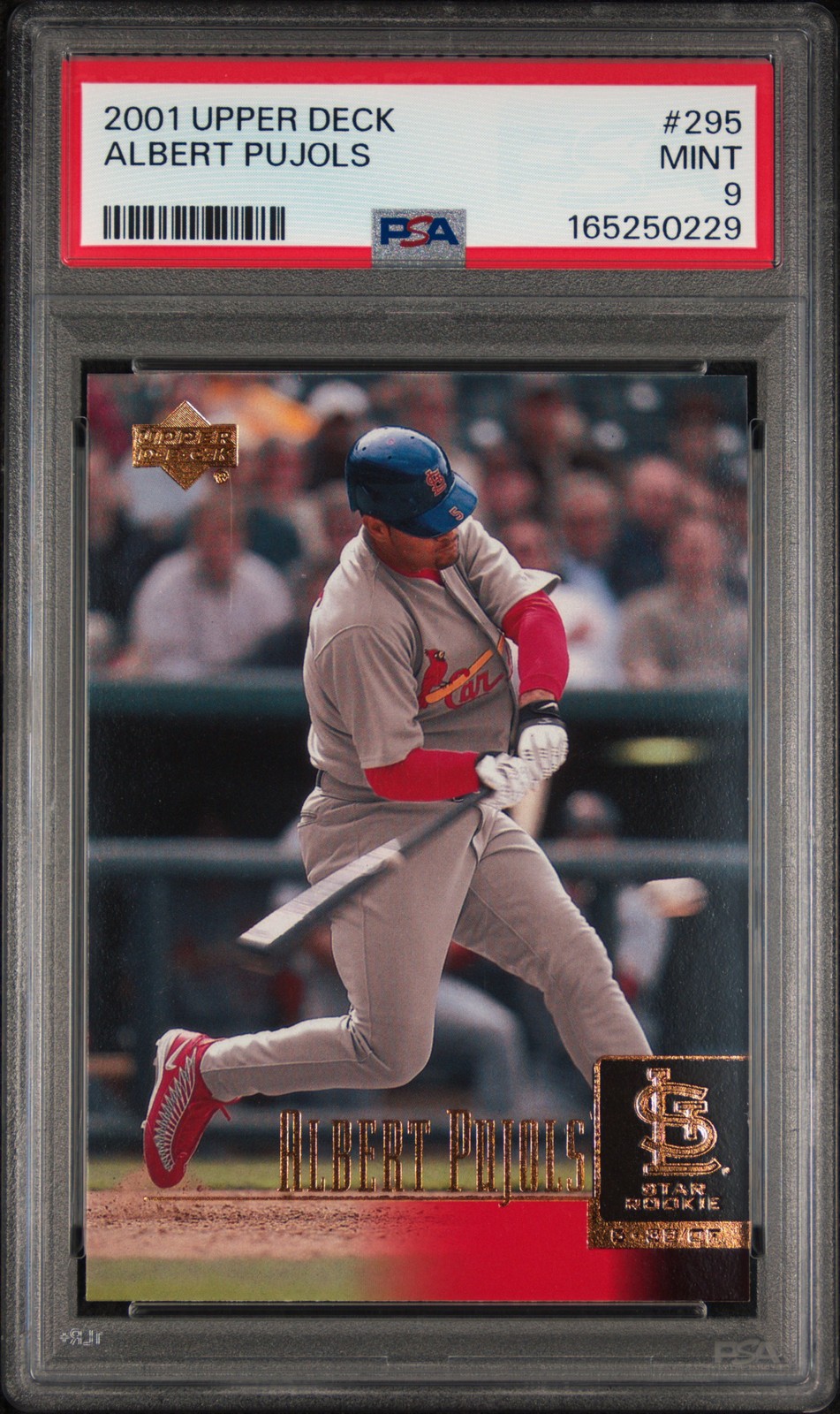 2001 UD #295 ALBERT PUJOLS ROOKIE RC PSA 9