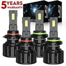 For GMC C1500 1988-1999 Combo High Low Beam 6000K Front LED Headlight Bulb F15QC