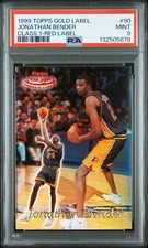 JONATHAN BENDER 1999-00 Topps Gold Label Class 1 Red Label RC 022/100 PSA 9 Mint