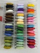 50 Pc Case Lot of Assorted Colors Embroidery Floss Sewing Cross Stitch Crafts