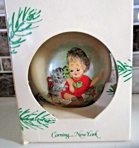 Retro Vesta Limited Edition Christmas Collection Ball Ornaments w/ Kitten+ Mice - Picture 2 of 8