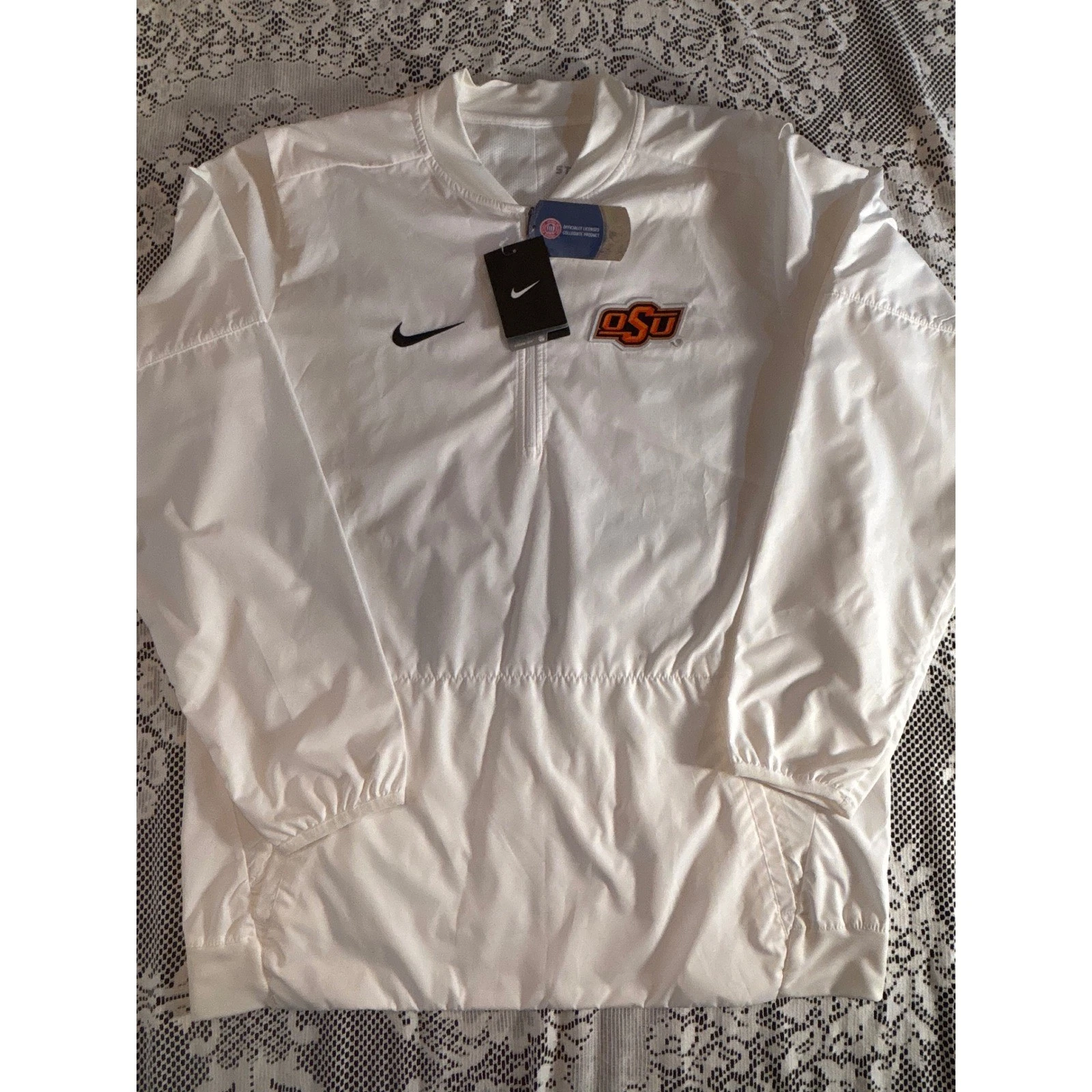 NWT Nike Oklahoma State Cowboys Storm-FIT Pullover Jacket Mens Medium 814117 image 1