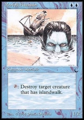 Merfolk Assassin ~ The Dark [ EX ] [ Magic MTG ]