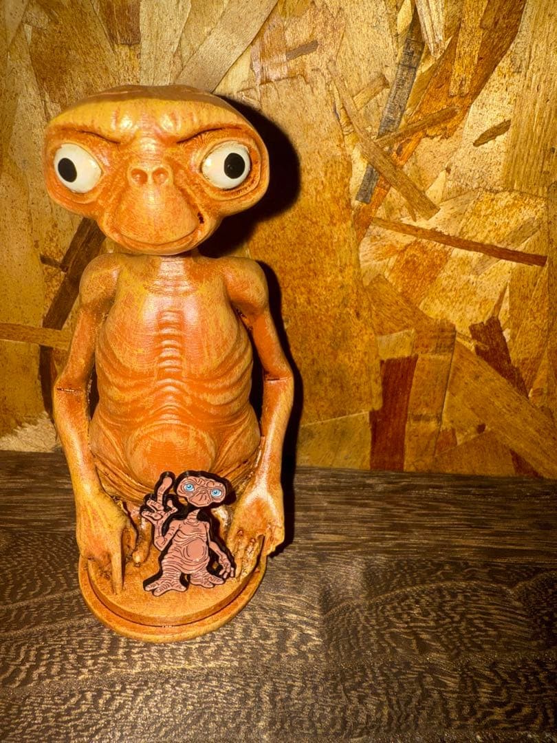 E.T. figure approx. 13 cm set with pins #54a4e5