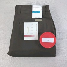 Perry Ellis Men's Chinos Pants Size 36x30 Flat Front Modern Fit New MSRP 65