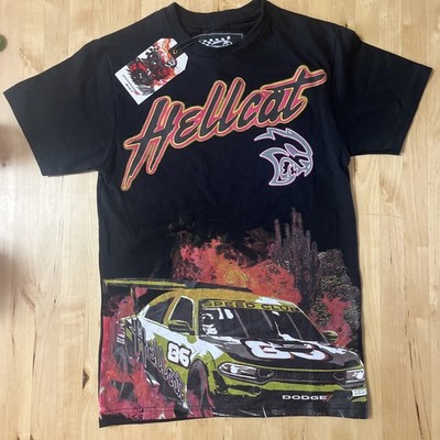 Dodge X Reason Hellcat Logo T-Shirt Black Limited Edition Men s Size Large