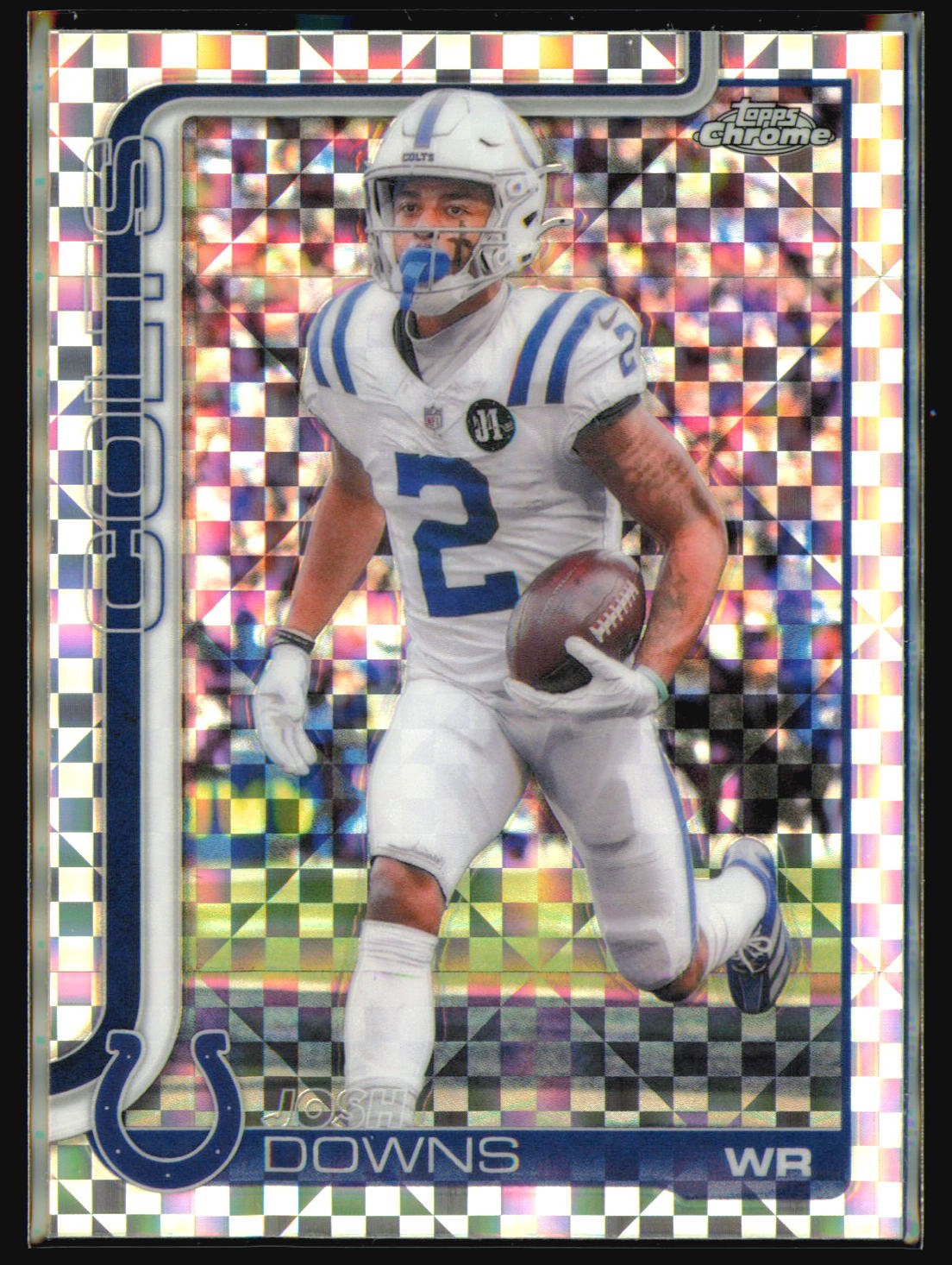 2025 Topps Chrome Josh Downs X-Fractor #127 Indianapolis Colts