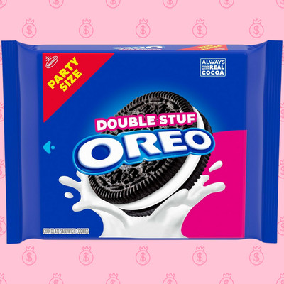 OREO Double Stuf Chocolate Sandwich Cookies, Party Size, 24.95 oz package