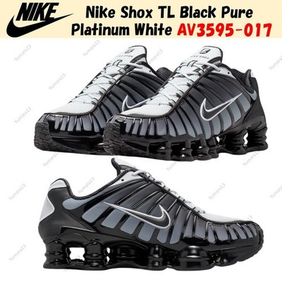Nike Shox TL Black Pure Platinum White AV3595-017 Men's Size