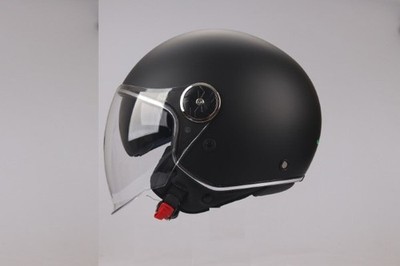 Helmet Jet Double Visor Matte Black 550 JFM Approval Ece 2206 Scooter