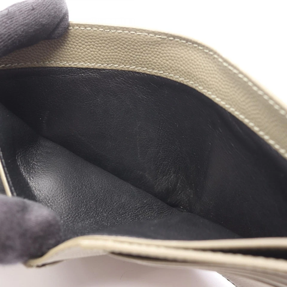 Cartera de cuero Yves Saint Laurent caqui para hombre verde talla única Foto 4 de 4