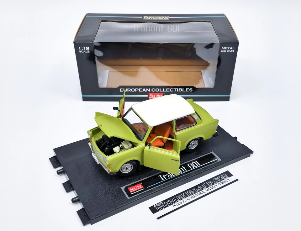 Trabant 601 - Grün/Weiß - Sun Star 1:18 - Bild 4 von 4