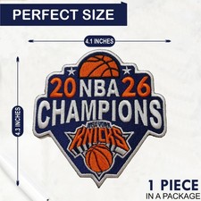 New York Knicks 202 2026 Champions Iron On Patch - Sew Patch - Embroidered Patch