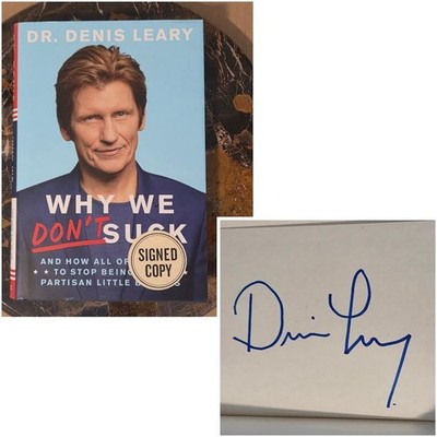 SIGNED Why We Don't Suck by Denis Leary 2017 HC FIRST EDITION/PRINTING VGC